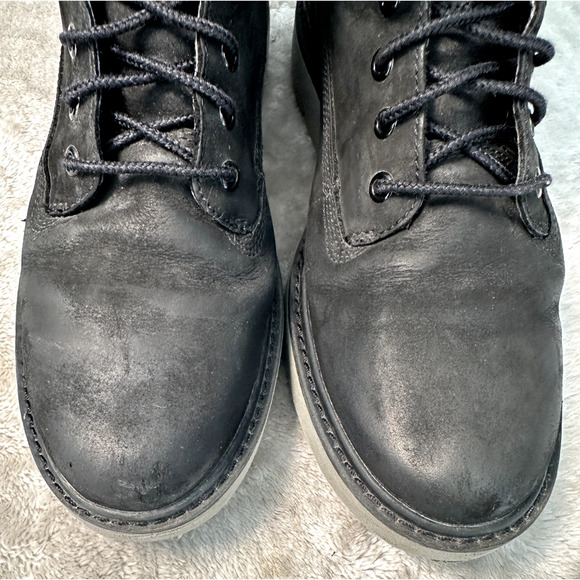 Timberland Black Nubuck Leather Snakeskin Accent Sensorflex Boots Womens 7.5 - Picture 11 of 11